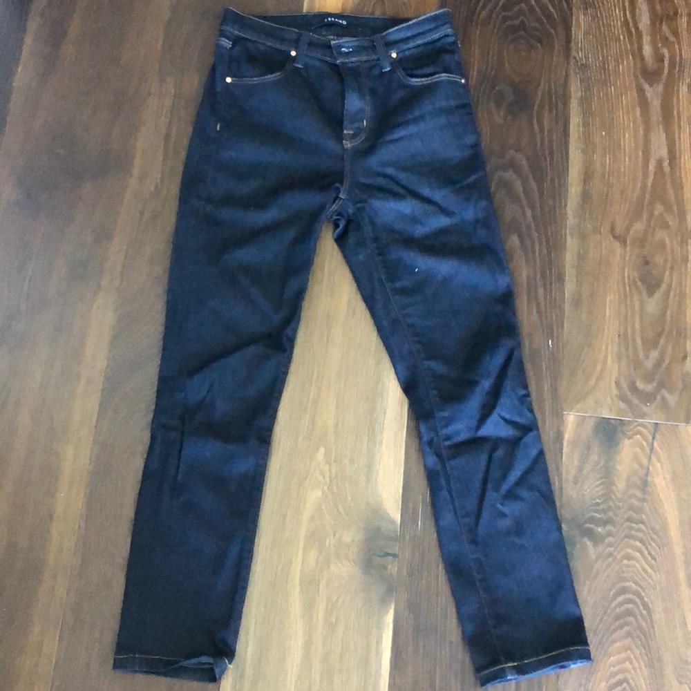 JBrand Maria high-waisted skinny jeans, dark blue